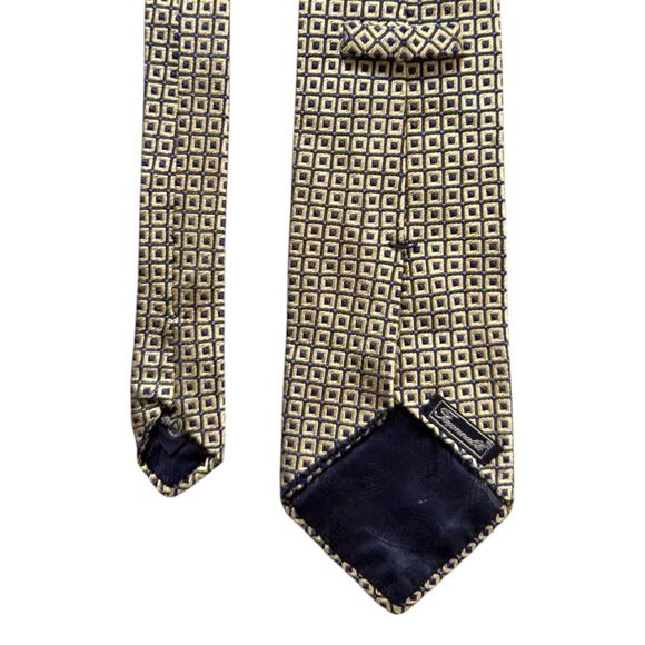 Faconnable Yellow/Blue Tie - Picture 5 of 7